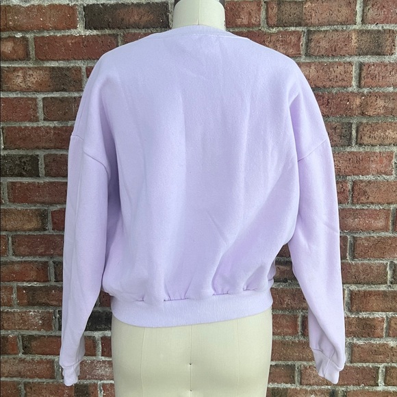 Princess Polly Lavender purple Yacht Club Embroidered Sweatshirt size 2 - Picture 5 of 7